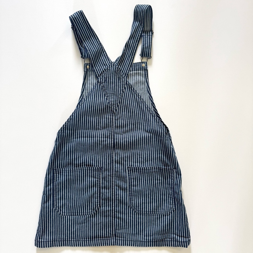 Altar’d State Denim Striped Jumper Minidress Size XS - Picture 2 of 6